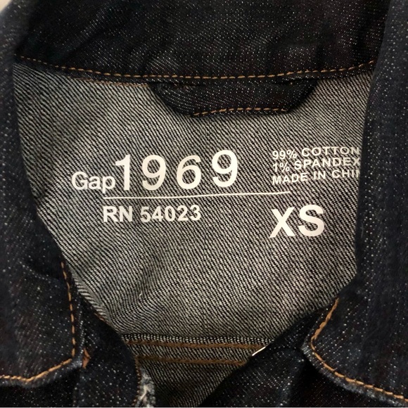 Gap 1969 Dark Wash Denim Jean Jacket - Picture 3 of 5